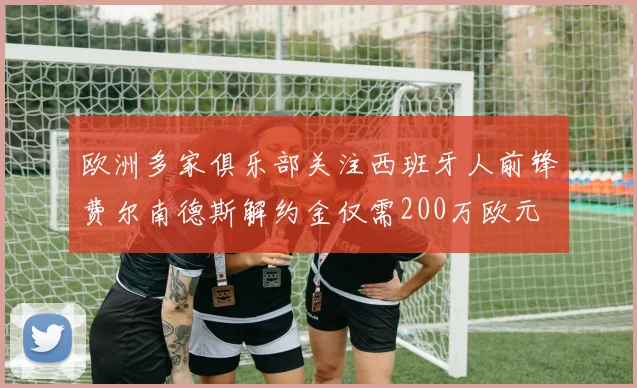 欧洲多家俱乐部关注西班牙人前锋费尔南德斯解约金仅需200万欧元